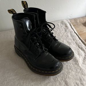 Doc Martin 1460 black patent leather boots